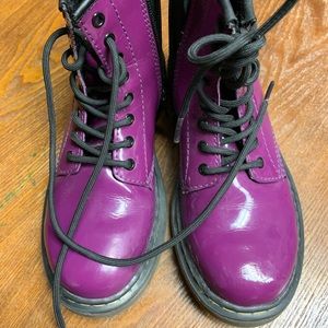 Girls size 2 Dr Martens-Purple